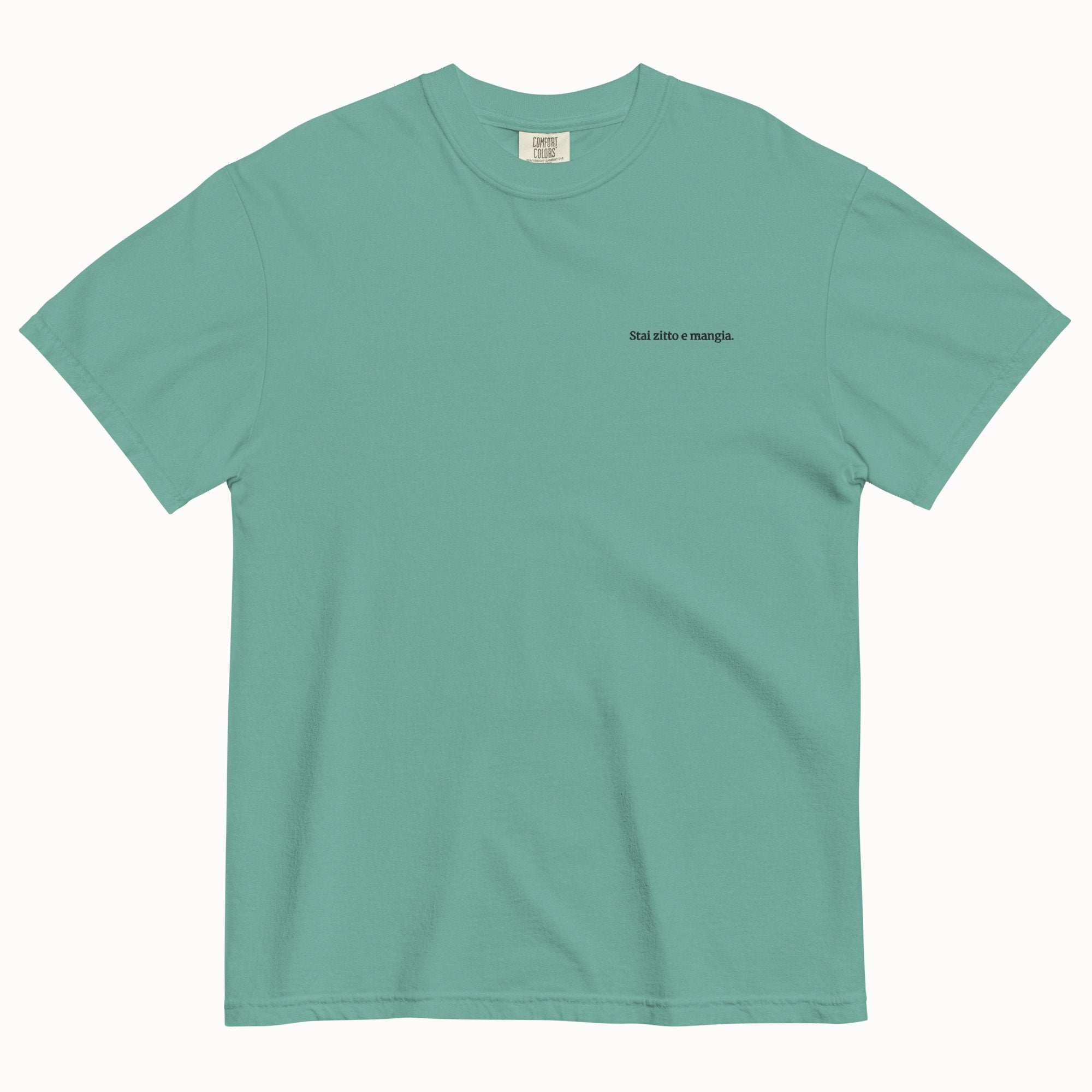 "Shut Up And Eat" T-Shirt (Embroidered)