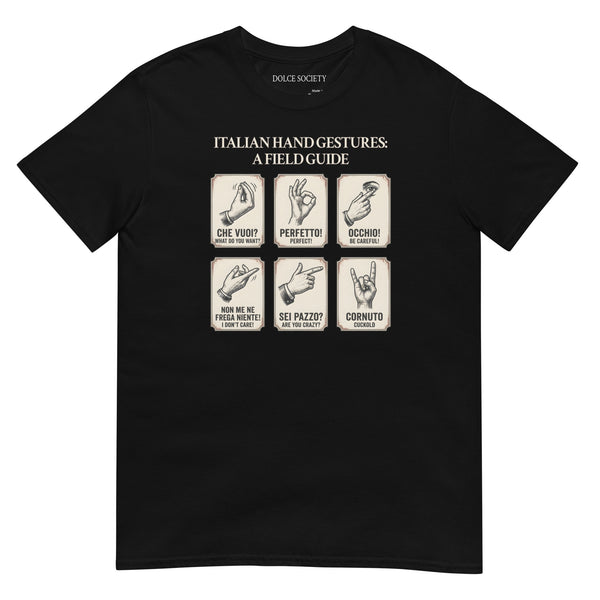 Italian Hand Gesture Field Guide T-Shirt