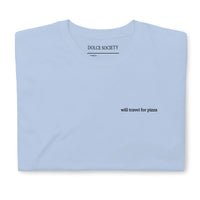 Will travel for pizza T-Shirt (Embroidered) @shop name
