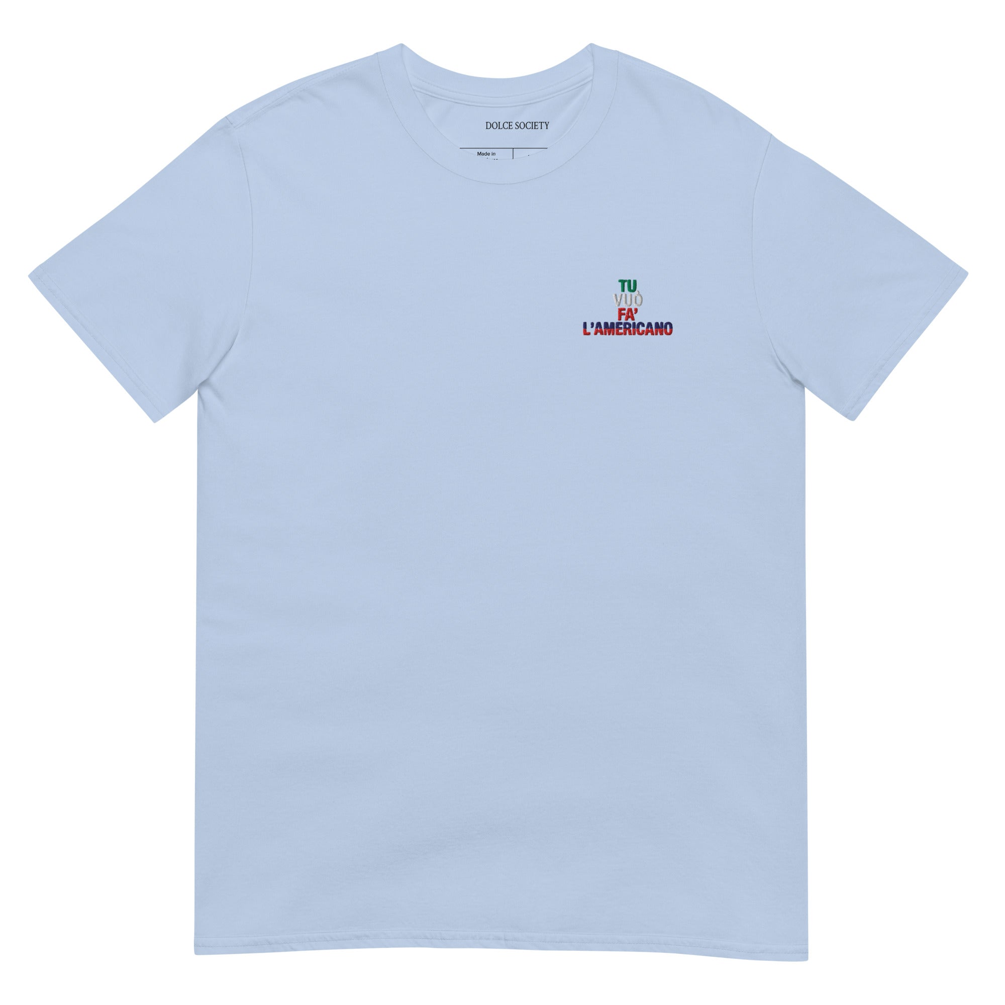 T-Shirt Tu Vuò Fà l'Americano (Brodé)