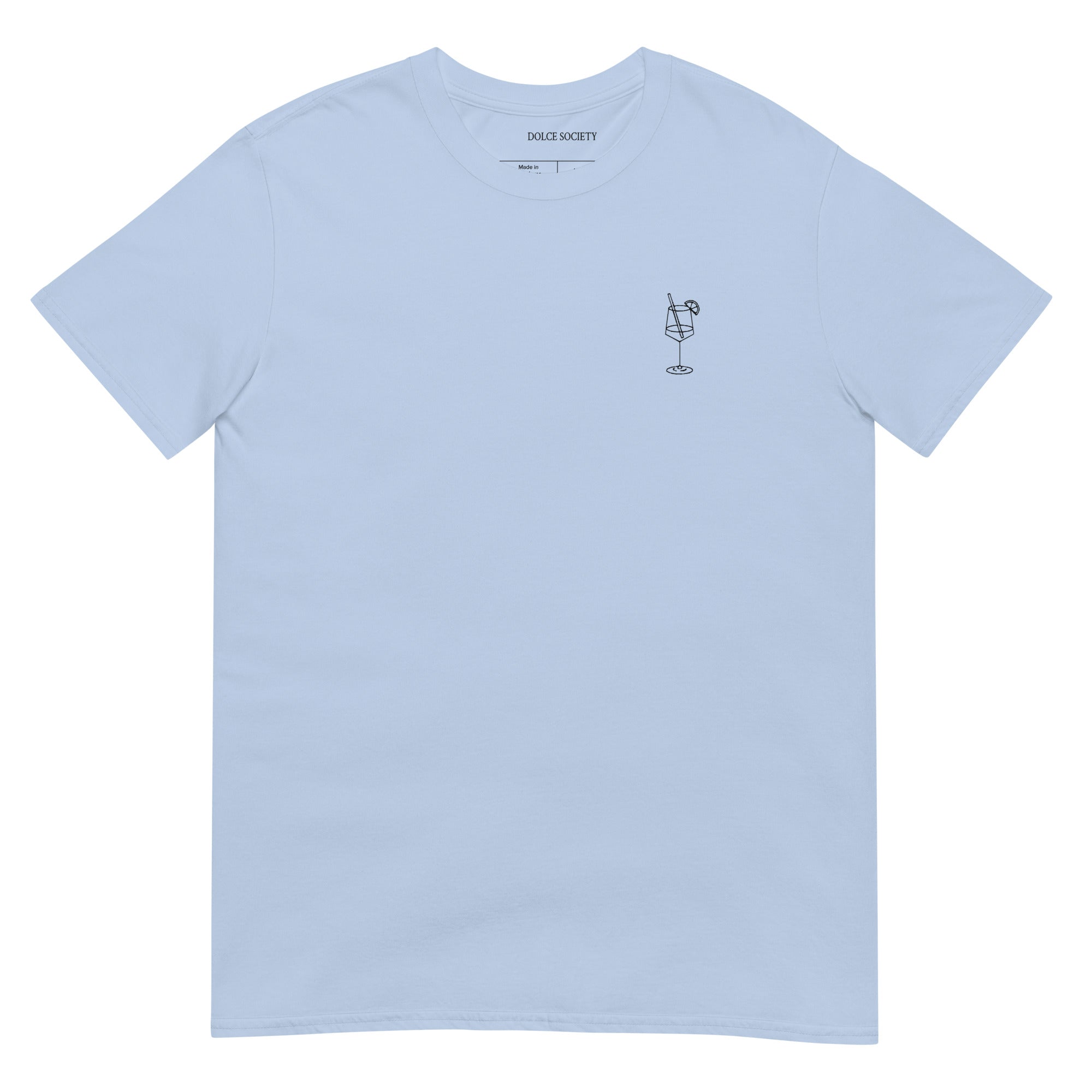 Bicchiere con Cannuccia T-Shirt (Embroidered)