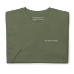 "Shut up and eat." T-Shirt (Embroidered) @shop name