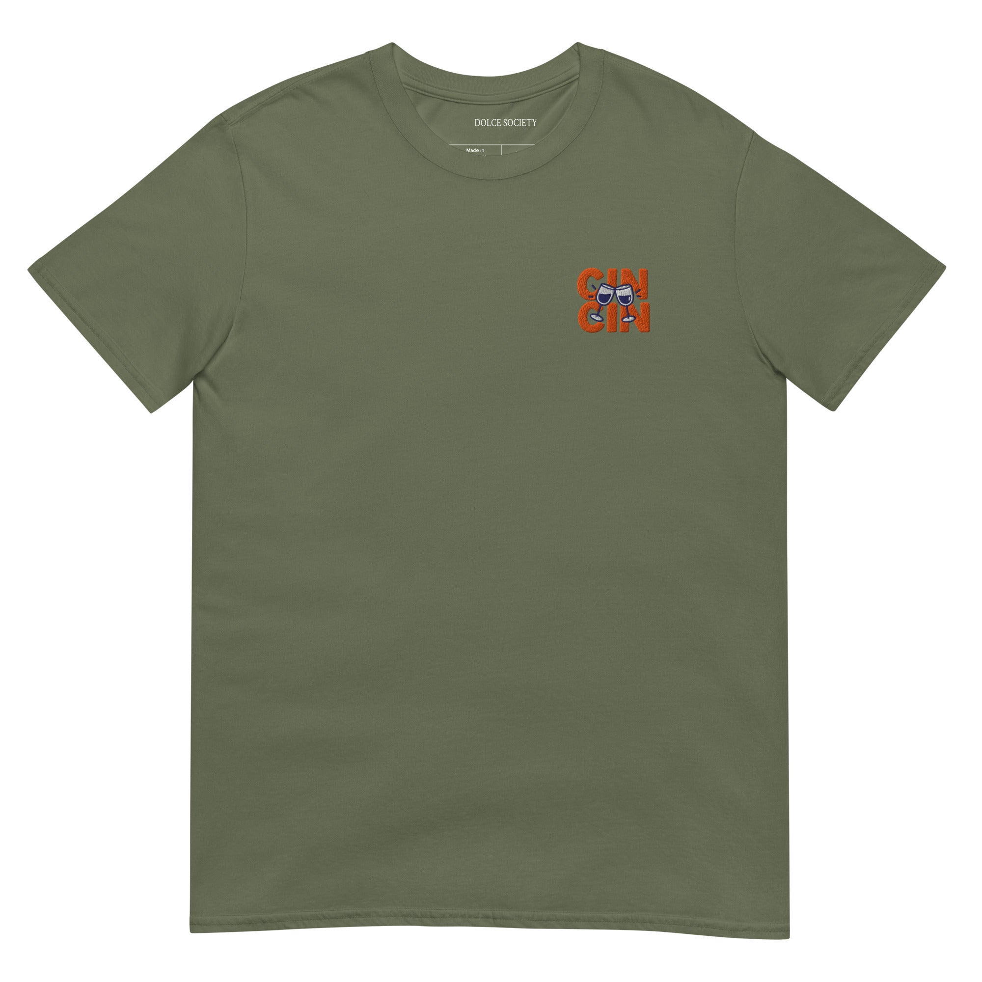 Cin Cin Glasses T-Shirt (Embroidered)
