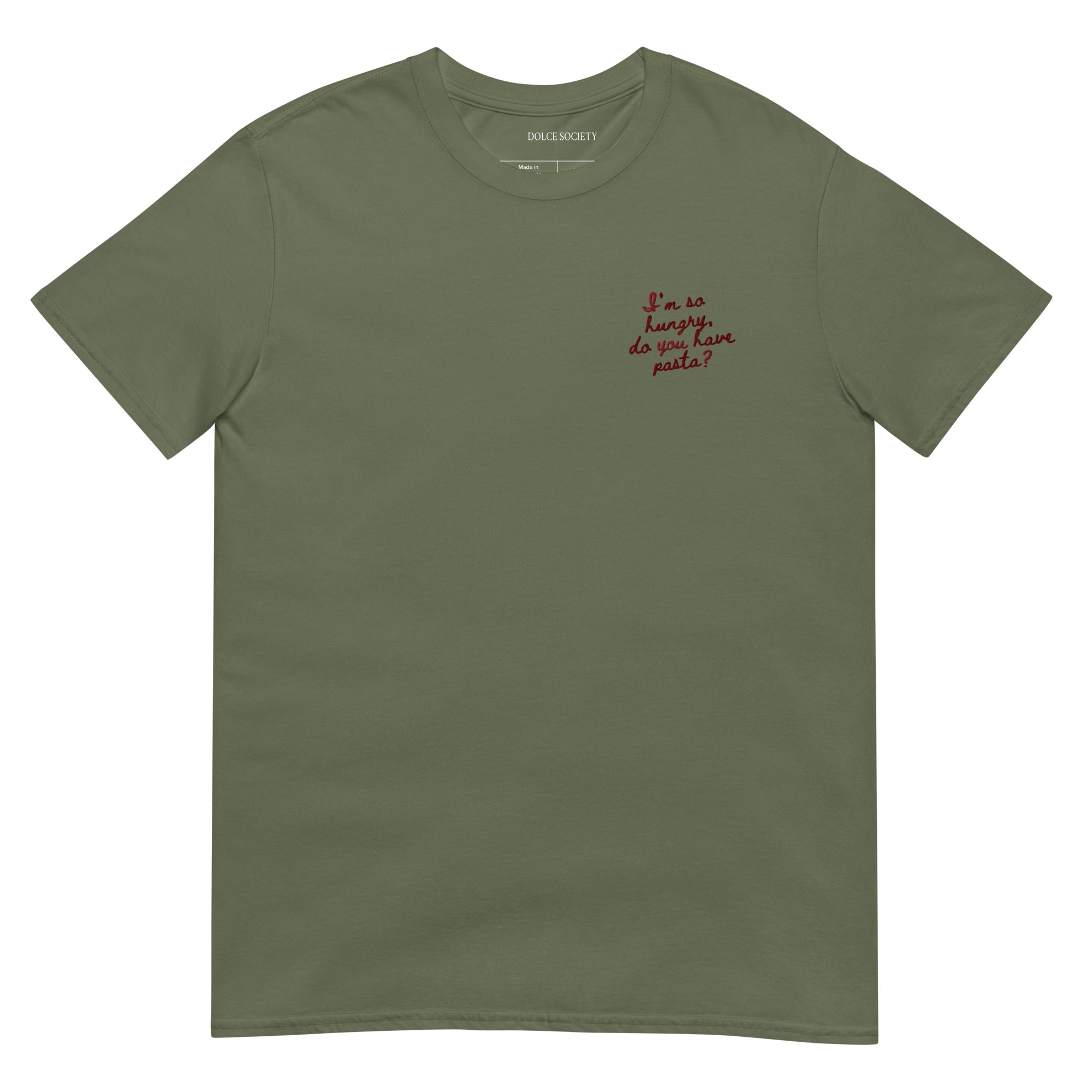 So Hungry For Pasta T-Shirt (Embroidered)