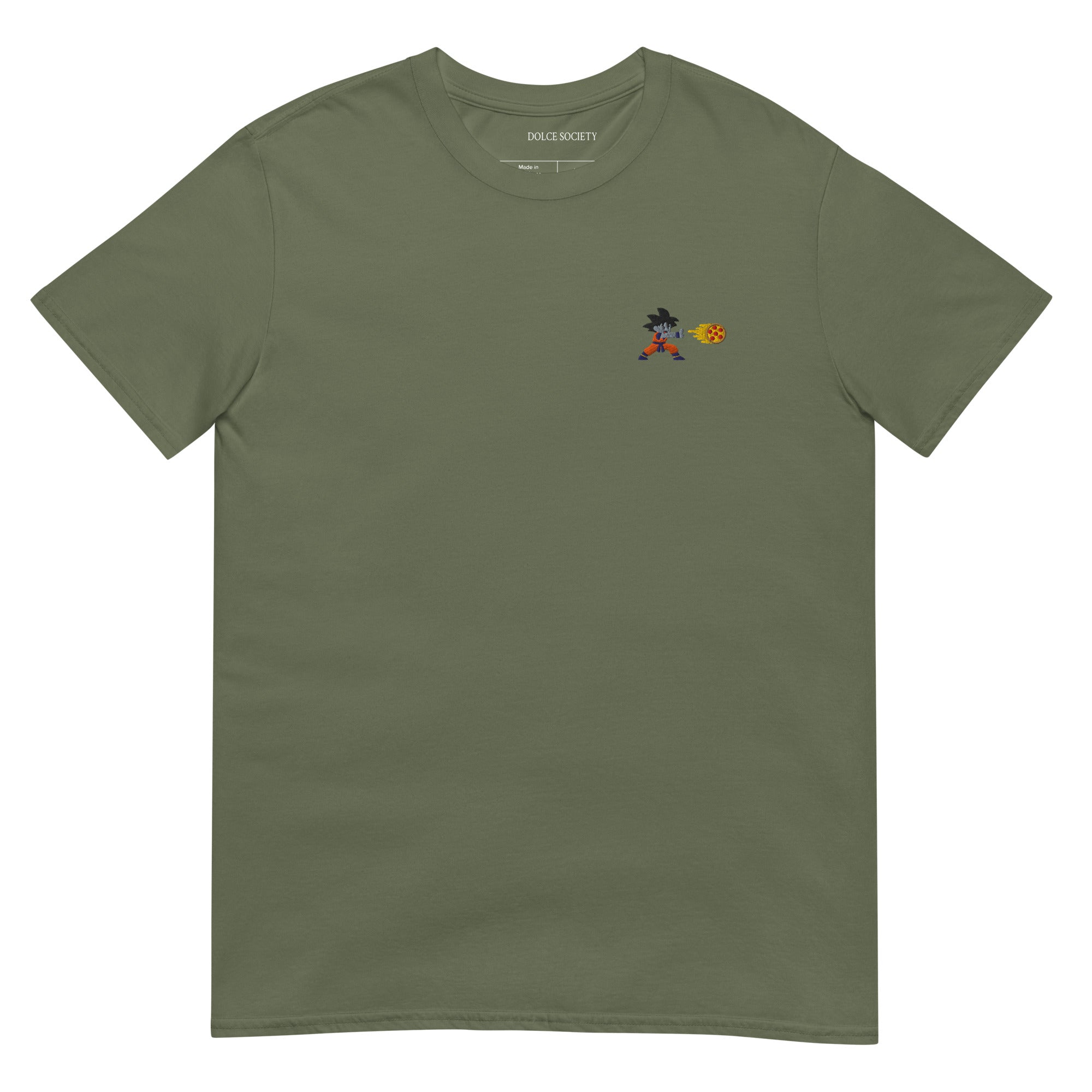 Goku Pizza T-Shirt (Embroidered)