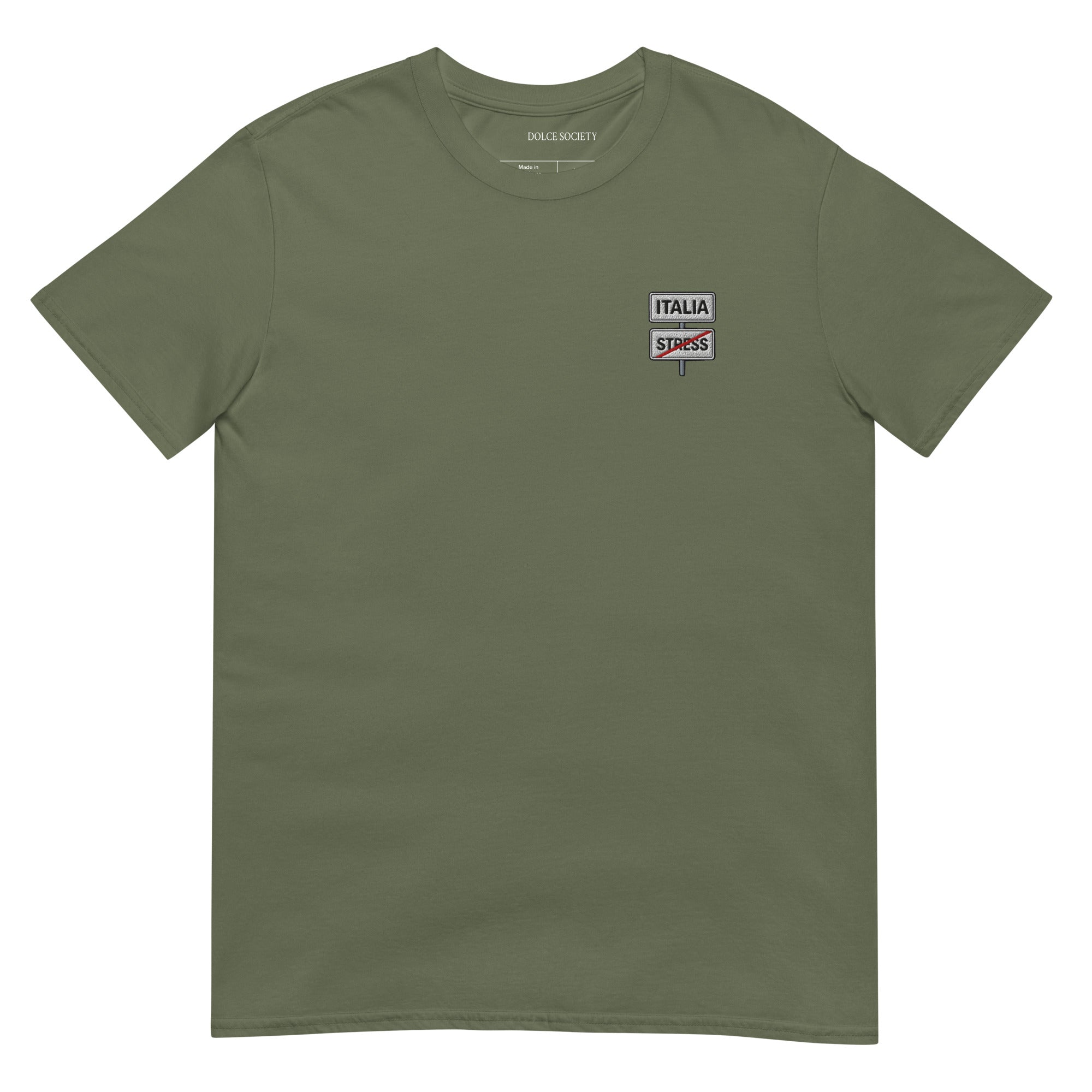 Italia, Stress Free T-Shirt (Embroidered)