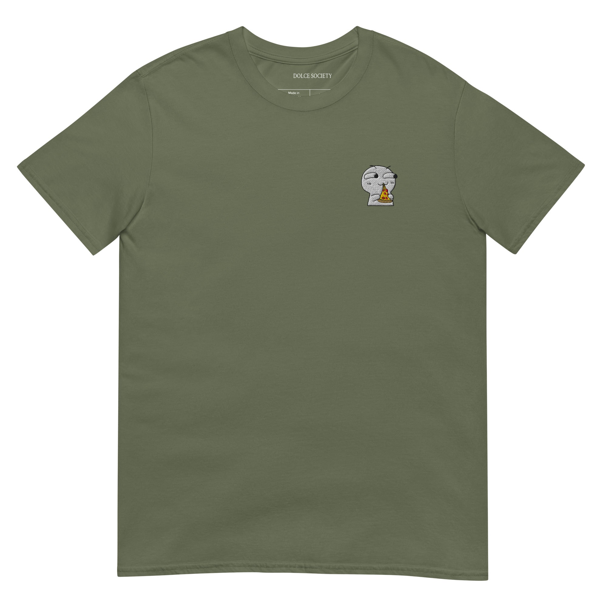 Pizza Slice Meme T-Shirt (Embroidered)