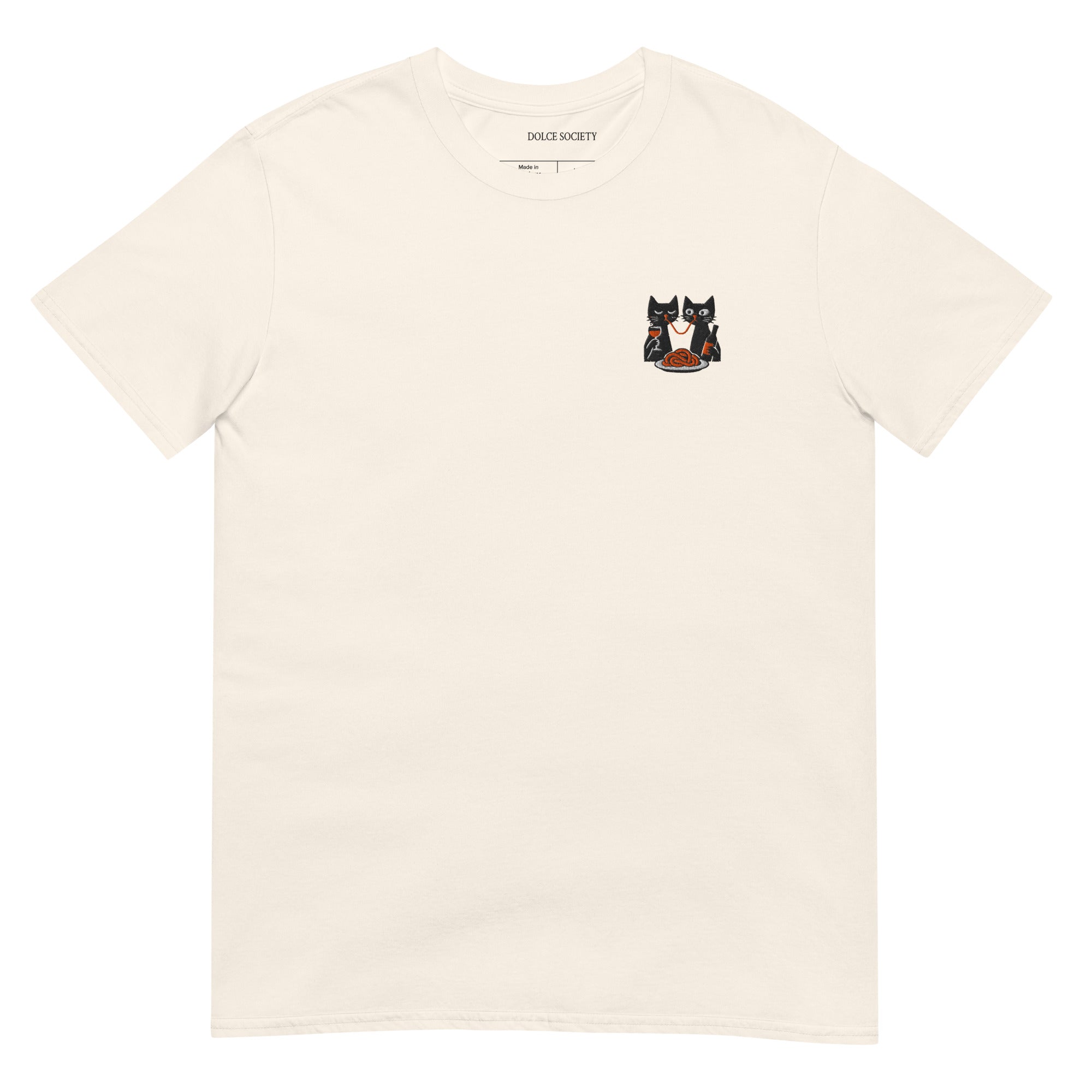 Gatti e Spaghetti T-Shirt (Embroidered)