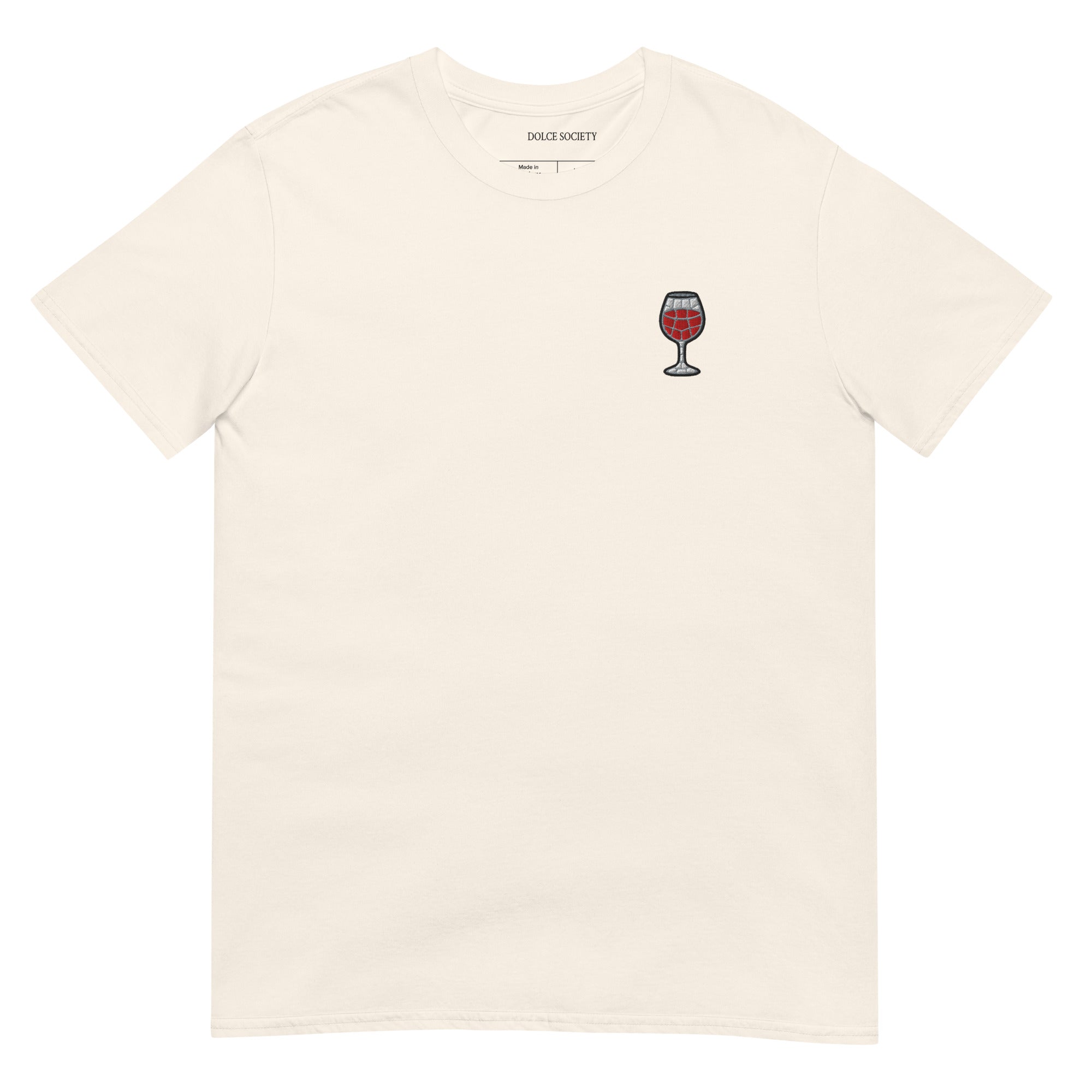 Bicchiere di Vino Mosaic T-Shirt (Embroidered)