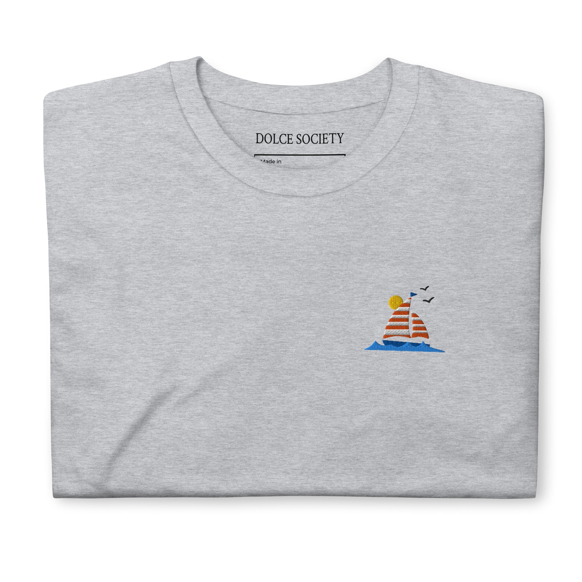 Boat T-Shirt (Embroidered) @shop name
