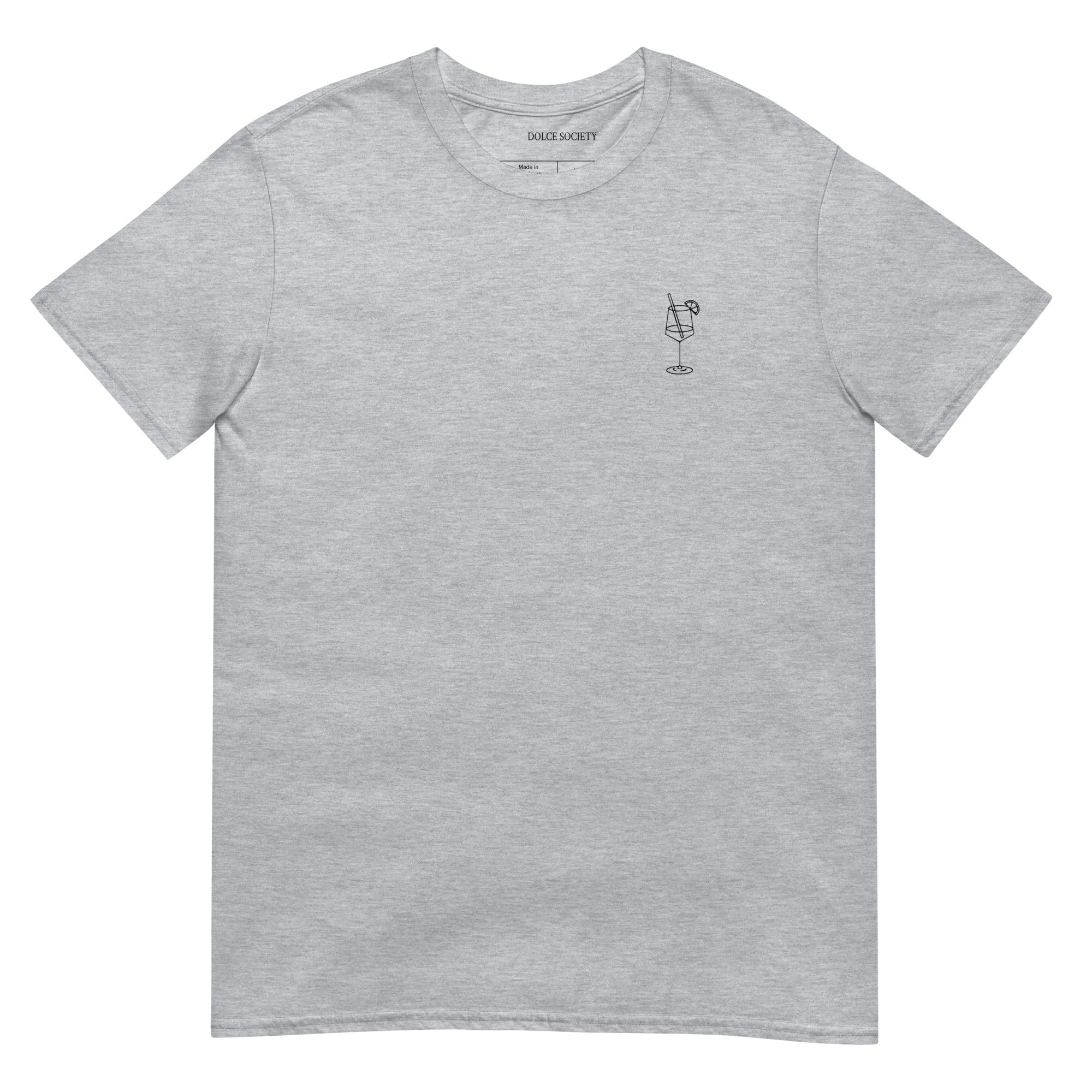 Bicchiere con Cannuccia T-Shirt (Embroidered)