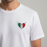 Italian Heart T-Shirt (Embroidered)