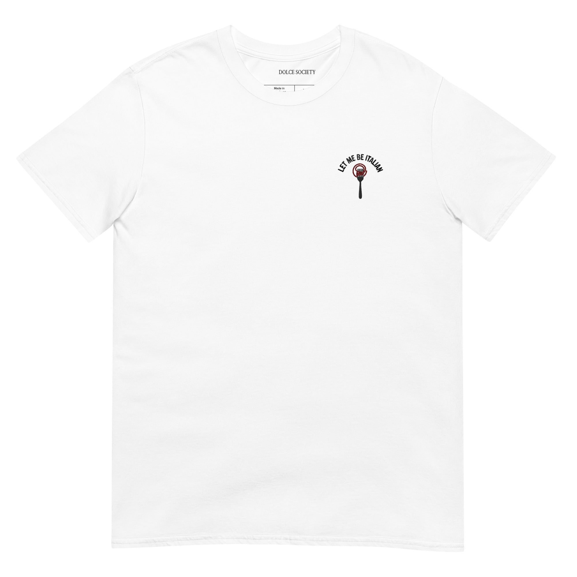 Camiseta Let Me Be Italian (Bordada)