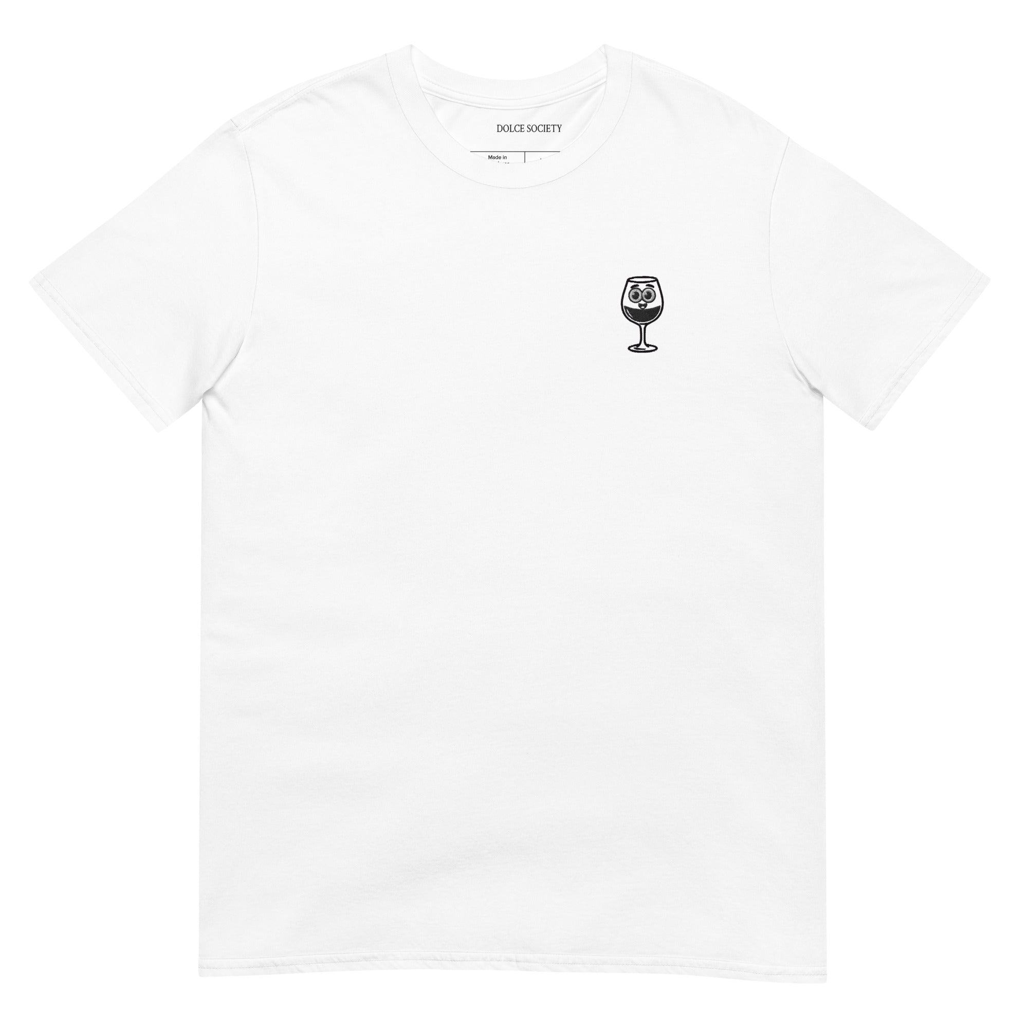 Bicchiere di Vino T-Shirt (Embroidered)