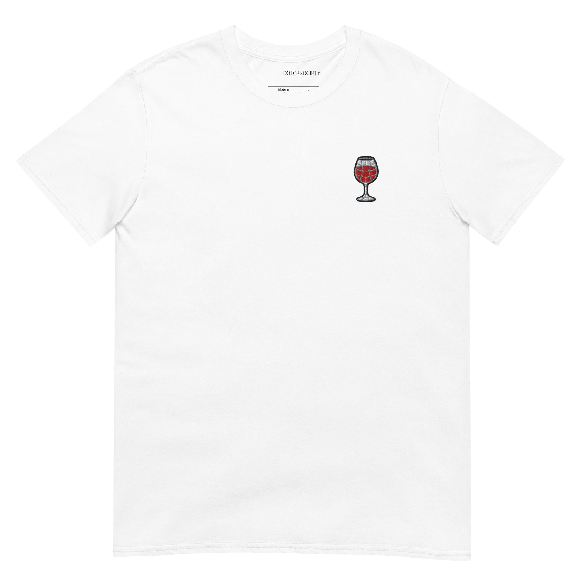 Bicchiere di Vino Mosaic T-Shirt (Embroidered)