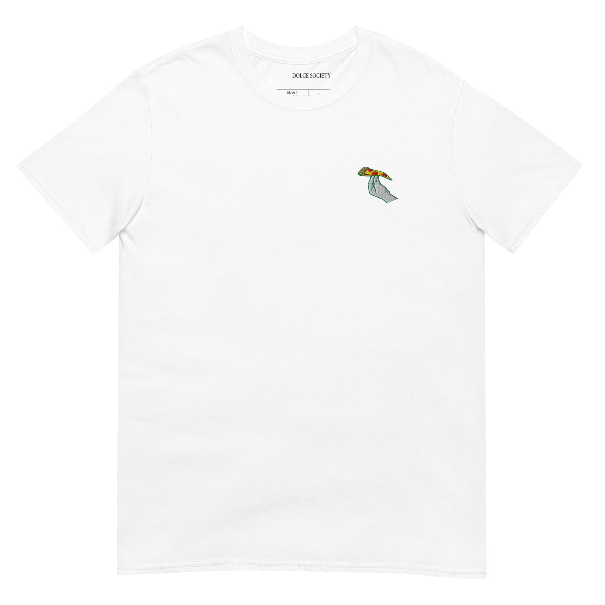 Mano e Pizza T-Shirt (Embroidered)