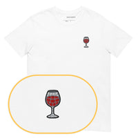 Bicchiere di Vino Mosaic T-Shirt (Embroidered)