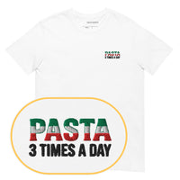 Pasta 3x A Day T-Shirt (Embroidered)