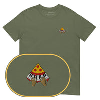 Pizza Piano T-Shirt (Embroidered)