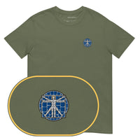Uomo Vitruviano Mosaic T-Shirt (Embroidered)
