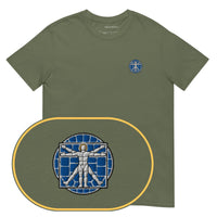 Uomo Vitruviano Mosaic T-Shirt (Embroidered)